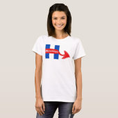 T-shirt jamais Hillary (Devant entier)