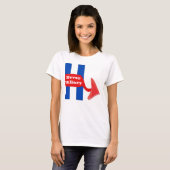 T-shirt jamais Hillary (Devant entier)