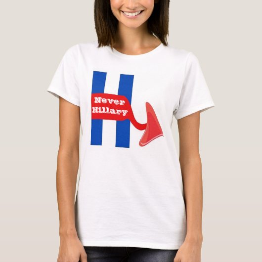 T-shirt jamais Hillary (Devant)