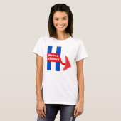 T-shirt jamais Hillary (Devant entier)