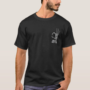 T-shirt Jamais mieux Signe OK Main de squelette Drôle Hall