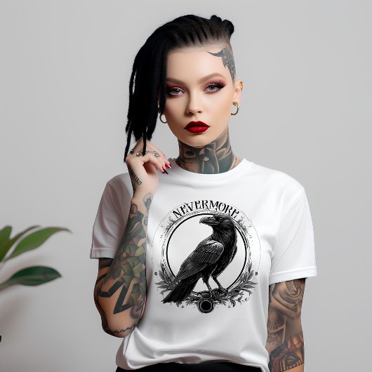 T-shirt Jamais plus Corbeau