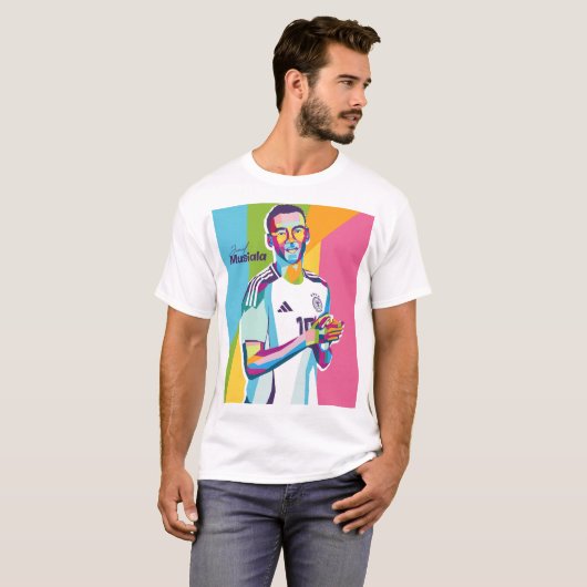 T-shirt Jamal Musiala Wpap Pop Art (Devant entier)