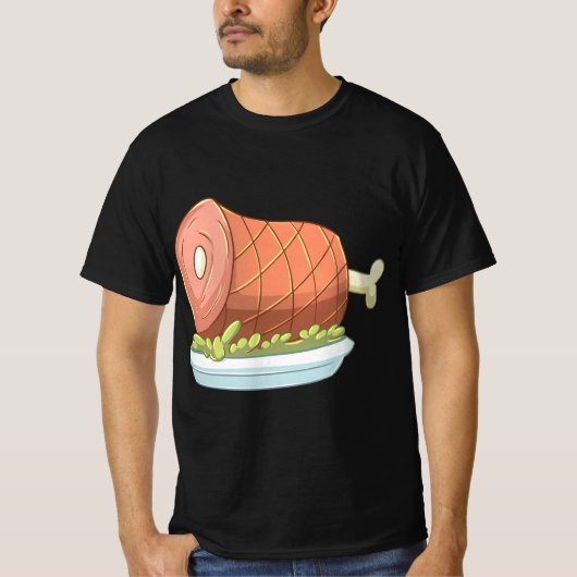 T-shirt Jambon de fête (Devant)
