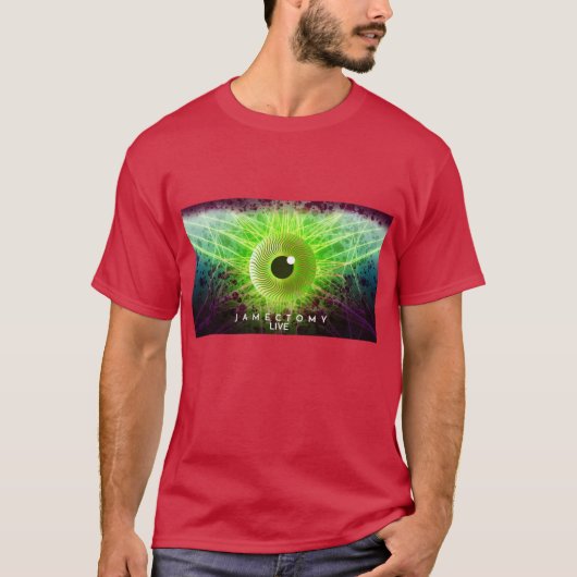 T-shirt Jamectomy Eyeball dans l'éclairage Conception (Devant)