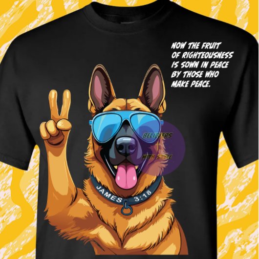 T-shirt James 3:18 Écriture biblique - Christian