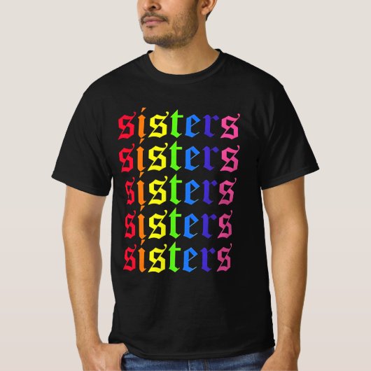 T-shirt James Charles Sisters Coloré (Devant)