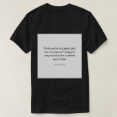 T-shirt James Joyce Citation Pense que vous vous êtes écha (Design devant)
