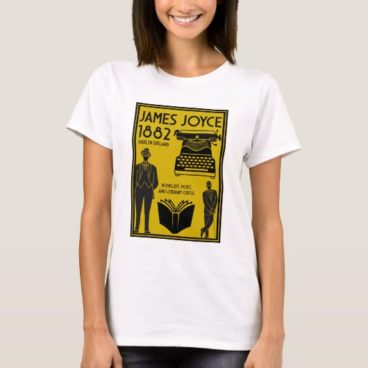 T-shirt James Joyce Dublin Irlande (Devant)