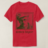 T-shirt James Joyce Retro Style fané Design (Design devant)