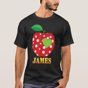 T-shirt James Love School Retour À L'École Garçon Enfant É