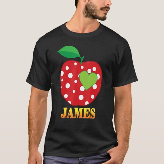 T-shirt James Love School Retour À L'École Garçon Enfant É (Devant)