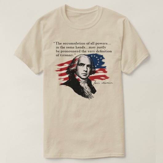 T-shirt James Madison (Design devant)