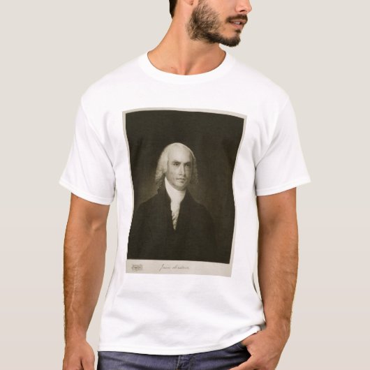 T-shirt James Madison, 4ème Président des États-Unis (Devant)