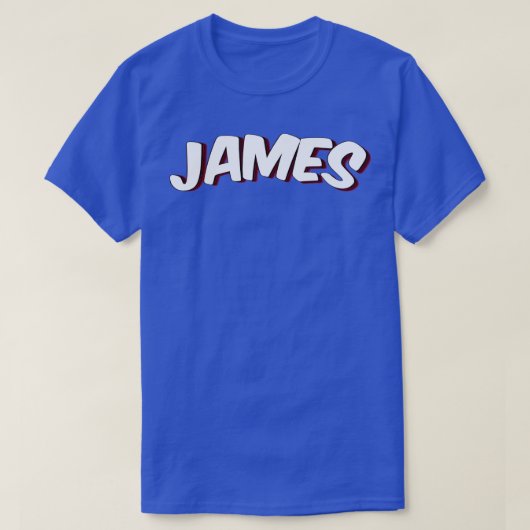 T-shirt James Mon Nom Est James (Design devant)