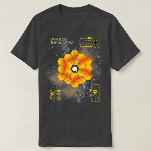 T-shirt James Webb Space elescope Art JWS Unfold the Unive (Design devant)
