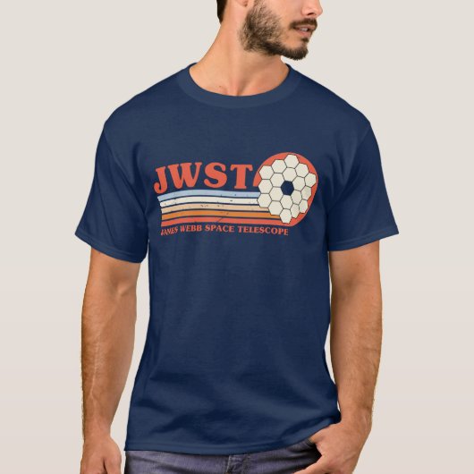 T-shirt James Webb Télescope spatial JWST Retro (Devant)