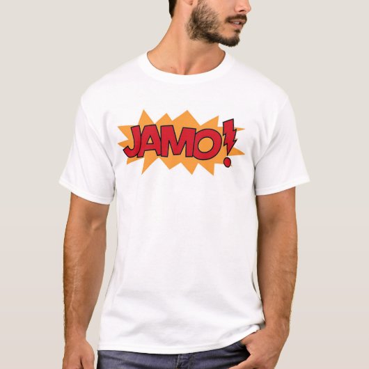 T-shirt Jamo ! Rouge et orange (Devant)