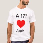 T-shirt J'amour Apple (Devant)