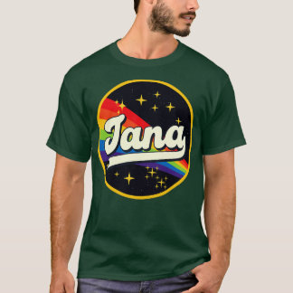 T-shirt Jana Rainbow Dans L'Espace Style Vintage