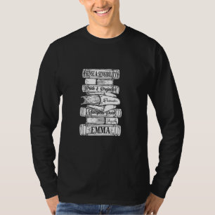 T-shirt Jane Austen Pride et Préjugés & Mr Darcy Book S