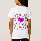 T-Shirt Jane Name With Cats and Butterflies (Dos)