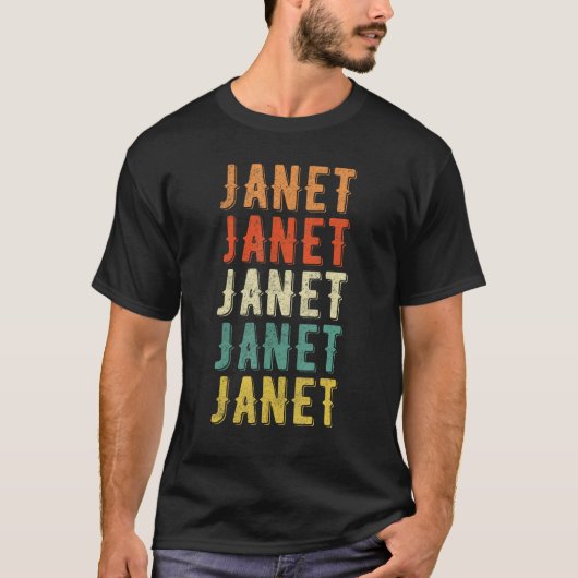 T-shirt Janet Vintage Retro_13 (Devant)