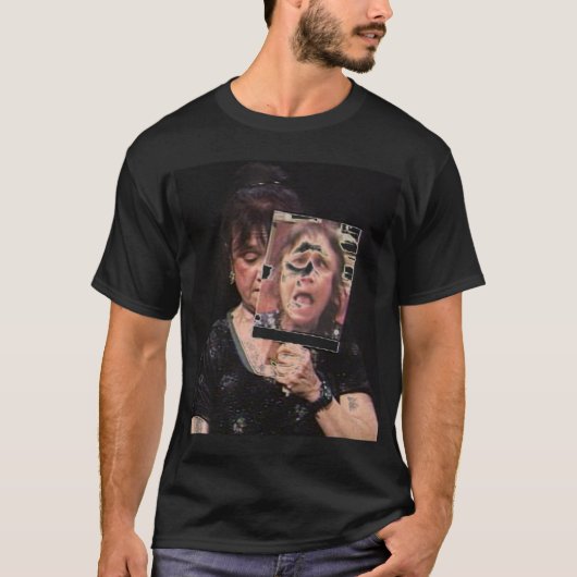 T-shirt - Janice Scream - zwart (Voorkant)
