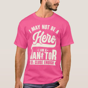 T-shirt Janitor Héros Entretien Bâtiment Maison Nettoyeur
