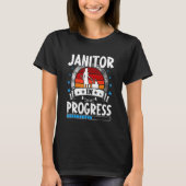 T-shirt Janitor In Progress Trainee Student (Devant)