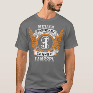 T-shirt Janssen Nom Chemise Ne Sous-Estime Jamais La Puiss