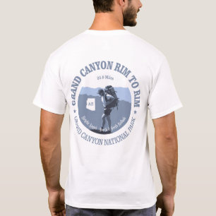 T-shirt Jante de canyon grand pour border la traînée (BG