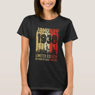 T-shirt Janvier 1938 85 Ans D'Être Impressionnant