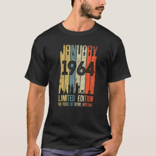 T-shirt Janvier 1964 59 Anniversaire 59 Anniversaire 1964