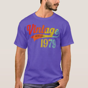 T-shirt Janvier 1979 Anniversaire Vintage Janvier 1979 Mag