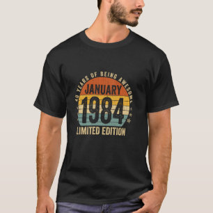 T-shirt Janvier 1984 Limited Edition 40e anniversaire Cade