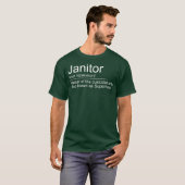 T-shirt Janvier Définition Meilleures fonctions de Janitor (Devant entier)