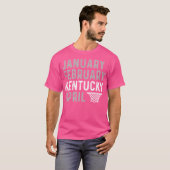 T-shirt Janvier février Kentucky April Basketball (Devant entier)