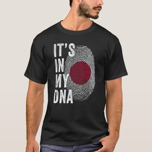 T-shirt Japan It's In My DNA Cute Japanese Fingerprint Nip (Devant)