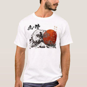 T-shirt Japan Samouraï soul hokusai The Great Wave