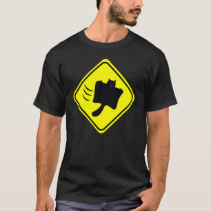 T-shirt Japan Warning Sign Flying Squirrel Protect Your Nu