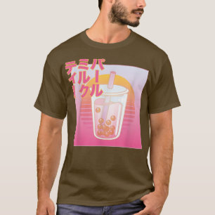T-shirt Japanese Boba Tea Retro 80s Aesthetic