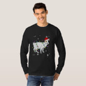 T-shirt Japanese Bobtail Cat Christmas Lights Christmas Ca (Devant entier)