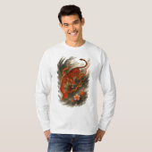 T-shirt 【Japanese Fire Tiger Long Sleeve T-Shirt】 (Devant entier)