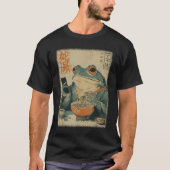 T-shirt Japanese Frog Ramen Art Funny Ukiyo-e Shirt (Devant)