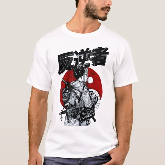 T-shirt Japanese Geisha Urban Cool Style  (Devant)