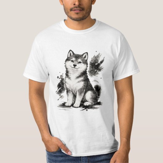 T-shirt 【Japanese Ink Puppy T-Shirt】 (Devant)