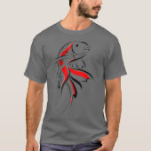 T-shirt Japanese Koi Fish Illustration Premium (Devant)