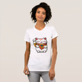 T-Shirt Japanese Lucky Cat (Maneki-neko)  (Devant entier)