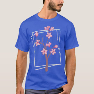 T-shirt Japanese Pretty Flower Pink Sakura Cherry Blossom